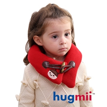 Hugmii หมอนรองคอสำหรับเด็ก สีแดง