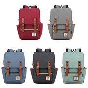 [Wenjie] กระเป๋าเป้สะพายหลัง สไตล์นักเรียนอังกฤษ (ขนาดกลาง) มีให้เลือก 5 สี