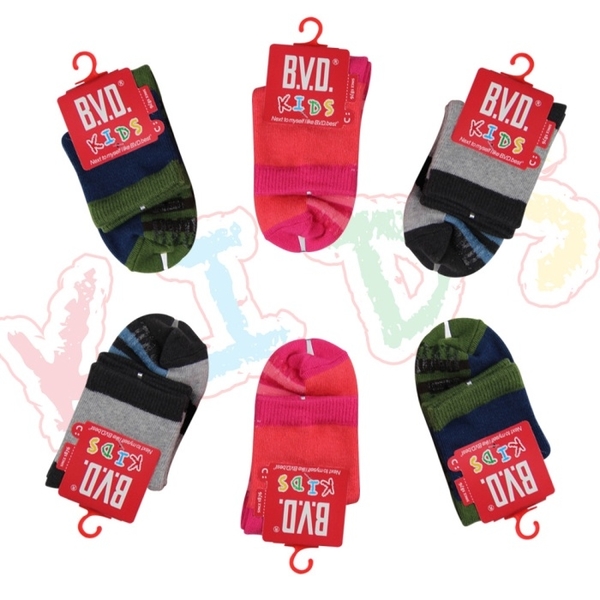 (BVD)BVD lucky star 1/2 child socks 3 pairs of groups