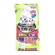 (Unicharm)Japan Unicharm Jiaolian double litter box special antibacterial deodorant diaper pad plural cat with 8 pieces