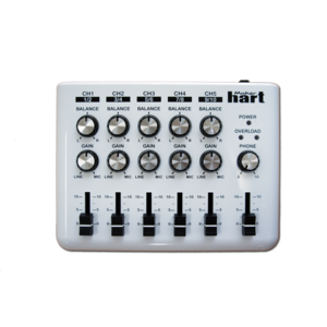 Audio Mixer เครื่องผสมสัญญาณเสียง Hart LOOP MIXER - เครื่องผสมเสียงสเตอริโอ 5 แช็กพร้อมเครื่องผสมเสียงวงแหวน