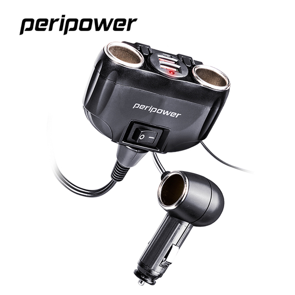 (peripower)BSMI certification peripower PS-U14 speed-2+1 split 12V expansion + double QC car fast charge