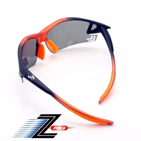 (Z-POLS)【Ding Z-POLS ultimate peak extinction tangerine gradient handsome models】 equipped with the United States Polaroid top 100% polarized sports glasses, new listing!