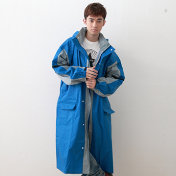 (Outperform)OutPerform Jin Chi whims piece style trench coat (blue / gray)