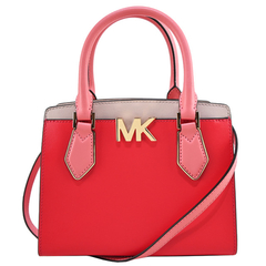 MICHAEL KORS สีคอนทราสต์สองชั้น Hand / Crossback Dual-use Bag-Medium / Red
