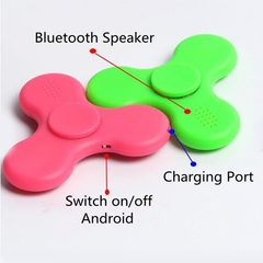 ฟิดเจ็ท สปินเนอร์ แบบมี Bluetooth & LED สีเขียว
