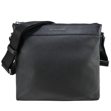 (MICHAEL KORS)MICHAEL KORS Plain Leather Crossbody Bag-Black