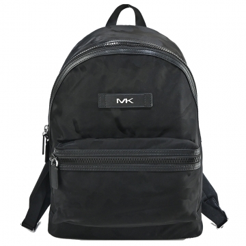 MICHAEL KORS Leather Label LOGO กระเป๋าเป้ไนลอนลายพราง - สีดำ