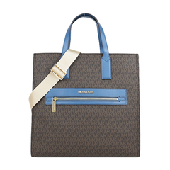 MICHAEL KORS MK Full Version Straight Dual Purpose Shopping Bag-Large / Coffee Blue