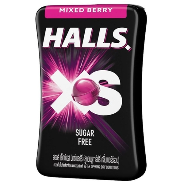 HALLS XS 無糖迷你薄荷糖-綜合莓果 12.6g [優惠價] [泰國必買]