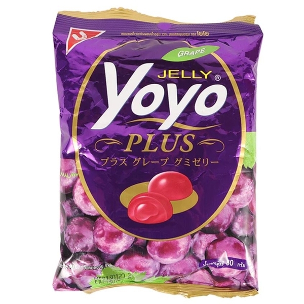 YOYO水果軟糖 -雙倍葡萄 80g [泰國必買] 