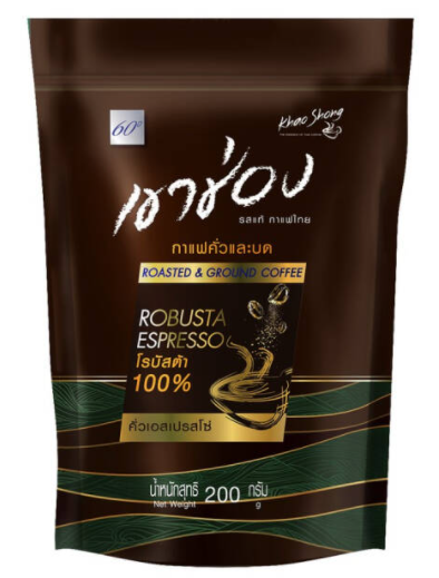 KHAO SHONG Robusta 羅布斯塔 濃縮研磨咖啡粉 200g