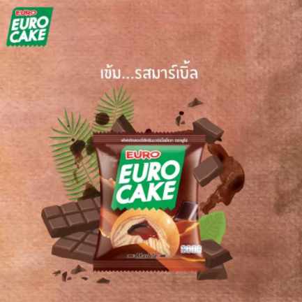 Euro  泡芙蛋糕 - 巧克力 24g*6入 [泰國必買]