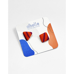 Aibelle - 幾何圖形耳環(一對) - Violet Blossom (形狀隨機) [TOPTHAI]