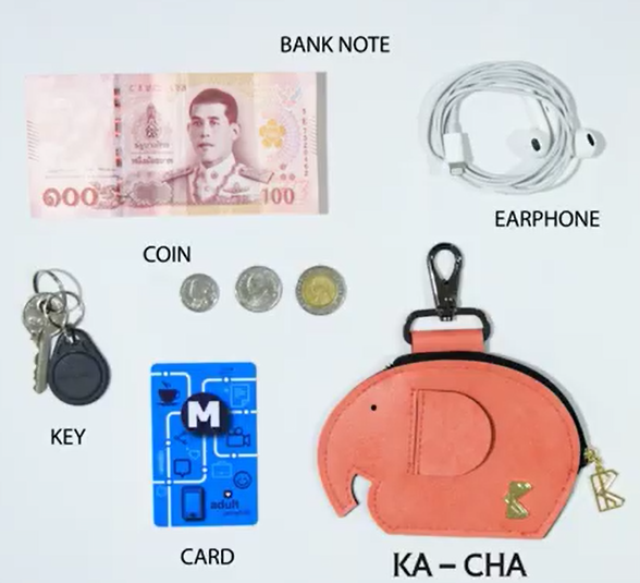 BKK Original Ka-Cha 小象造型零錢包 - 粉紅 [泰國必買] 文創