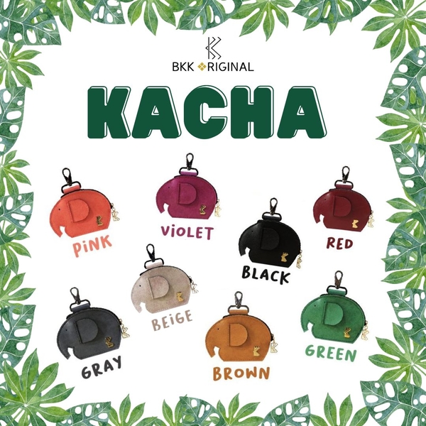 BKK Original Ka-Cha 小象造型零錢包 - 綠色 文創