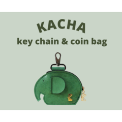 BKK Original Ka-Cha 小象造型零錢包 - 綠色 文創