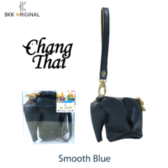 BKK Original Chang Numchok 大象零錢包- （紋理皮面款）深藍 文創