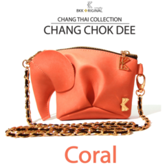 BKK Original Chang Chokdee 立體大象包 - 珊瑚紅 文創