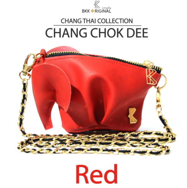 BKK Original Chang Chokdee 立體大象包 - 紅 文創