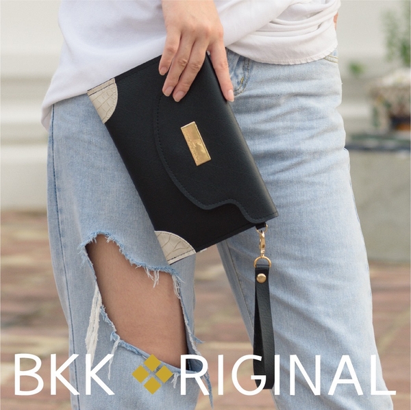 BKK Original 皮革手拿包 - Black 文創