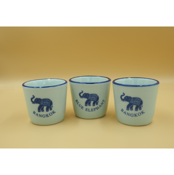 藍象 - 陶瓷茶杯 Blue Elephant