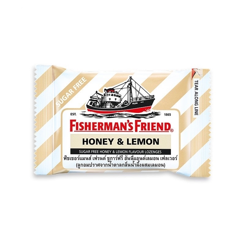 Fisherman's Friend 漁夫之寶 雪飛涼 老船長無糖薄荷錠 25g - 蜂蜜檸檬