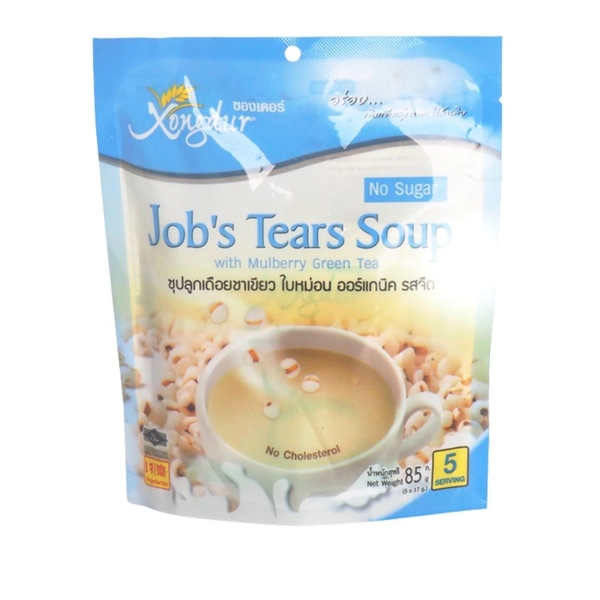 Xongdur Job's Tears Soup 綠茶薏仁湯-無糖 17g*5入 (無奶精無糖配方) [TOPTHAI]