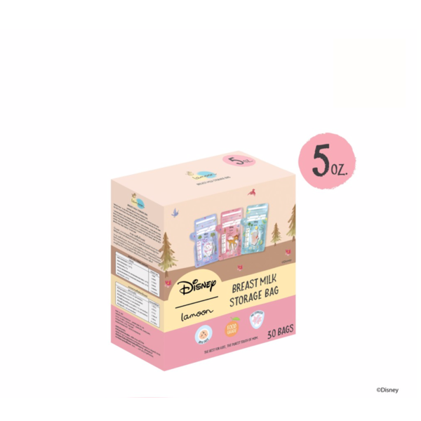LamoonBaby - Lamoon 母乳儲存袋-迪士尼圖案 5oz.(150ml) (30包/盒)