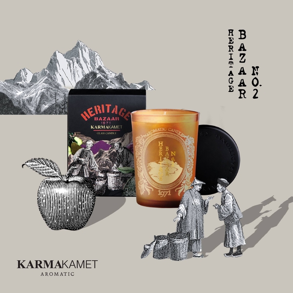 Karmakamet 傳統市集香氛玻璃蠟燭 (Heritage Bazaar 2號) 185g