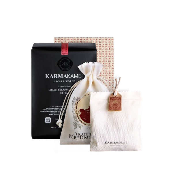 Karmakamet 摩洛哥玫瑰香氛袋補充包 50g*3入 (傳統亞洲系列) 