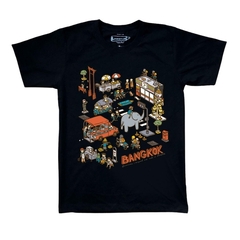 LineCense 曼谷 黑色T-Shirt (XL) 文創