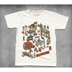 LineCense 曼谷 白色T-Shirt (XL) 文創