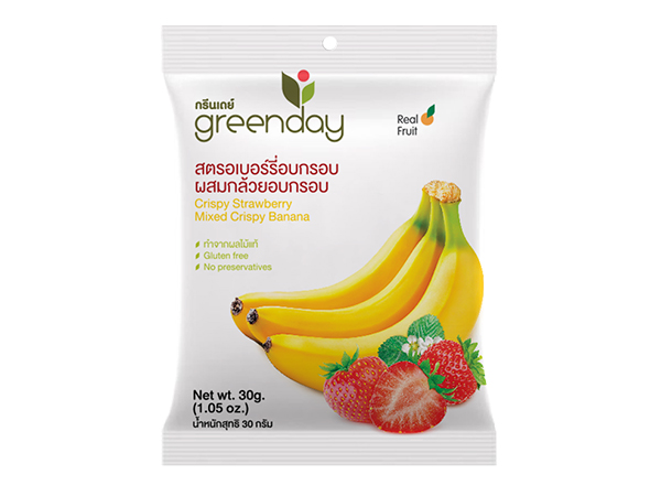 greenday 草莓香蕉綜合凍乾 30g