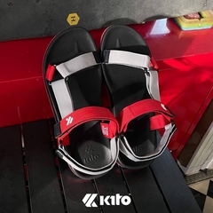Kito Flow Twotone AC27  紅色綁帶涼拖鞋（36-43 碼）文創 涼鞋