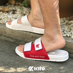 Kito Move Twotone AH81 白色雙色拼接涼拖鞋（36-43 碼）[泰國必買] 文創 涼鞋