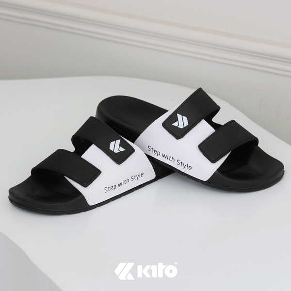 Kito Move Twotone AH81 黑色雙色拼接涼拖鞋（36-43 碼）文創 涼鞋