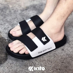 Kito Move Twotone AH81 黑色雙色拼接涼拖鞋（36-43 碼）文創 涼鞋