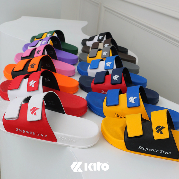 Kito Move Twotone AH81 橘色雙色拼接涼拖鞋（36-43 碼）文創 涼鞋