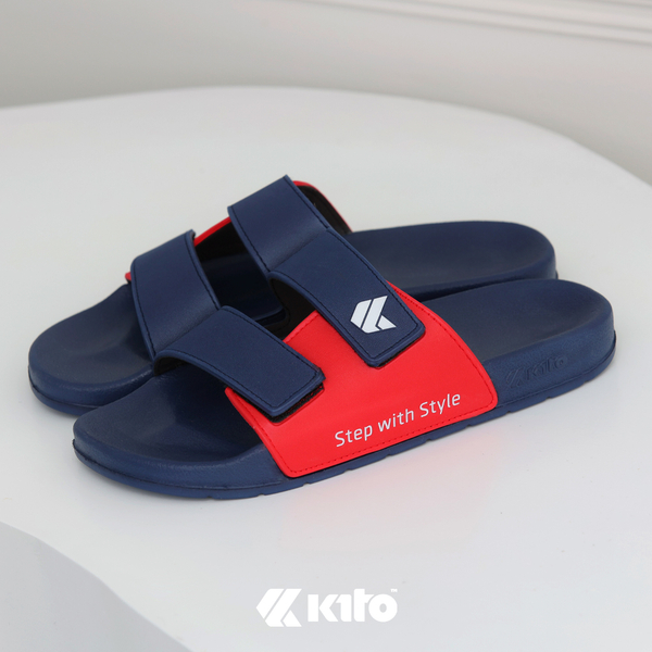 Kito Move Twotone AH81 海軍藍雙色拼接涼拖鞋（36-43 碼）文創 涼鞋