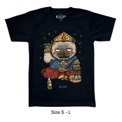 LineCense T-Shirt -  Black - Thai Cat  ( Size S - L )