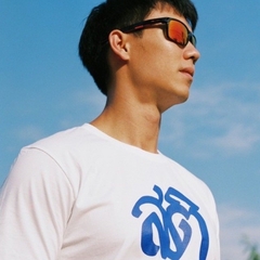 Akkara Bangkok 創意泰文音標T恤 - 三思而後言 - 白色 (尺碼 2XL-3XL)