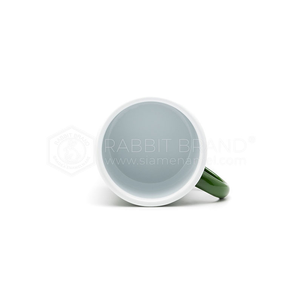 RABBIT BRAND 法瑯馬克杯 深綠  350ml (直徑9cm)