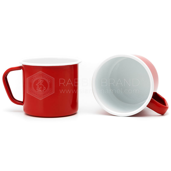RABBIT BRAND 法瑯馬克杯 紅色 700ml (直徑11cm)