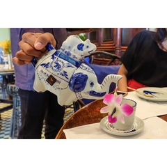 藍象 - 茉莉綠茶+陶瓷茶壺(S)+茶杯 茶具組禮盒 Blue Elephant