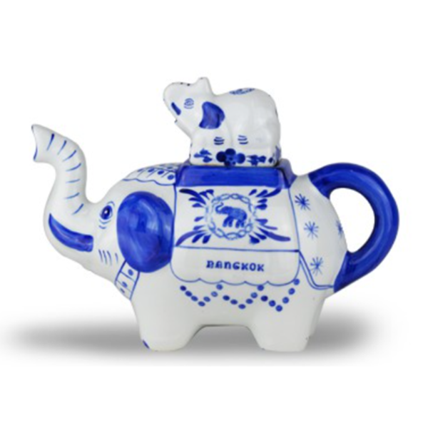 藍象 - 陶瓷茶壺 (S)＋茶杯 茶具組禮盒 Blue Elephant