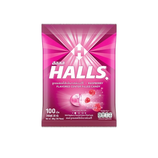 HALLS涼糖 - 覆盆子 280g (100粒)