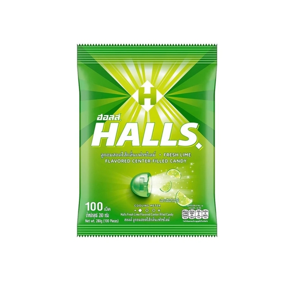 HALLS涼糖 - 清新萊姆 280g (100粒)