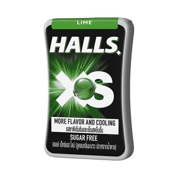 HALLS XS 無糖涼糖 - 萊姆 12.6g*12盒 [泰國必買] [澎湃組]