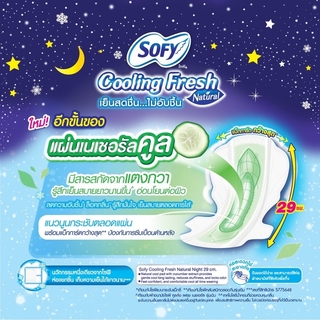 SOFY 蘇菲 - 清新涼感小黃瓜系列夜用衛生棉 29cm*12片 許願商品